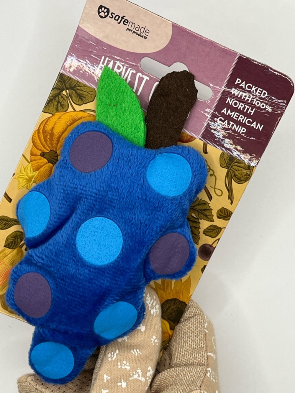 Harvest Grape Cat Toy Filled with Catnip